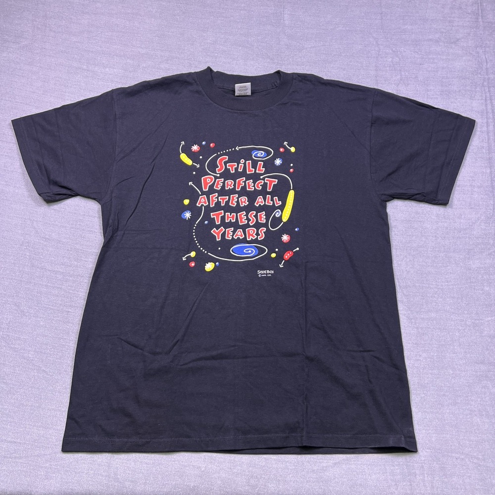 Silver Mountain Graphic Print Regular Fit Vintage T-Shirt Mens XL Black Cotton